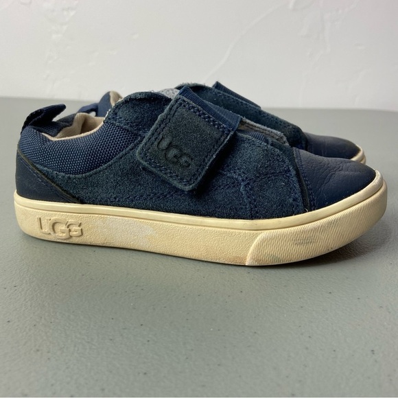 UGG Toddler Rennon Low Blue Unisex Kids Sneakers Hook Loop Closure Size 10 - Picture 1 of 14